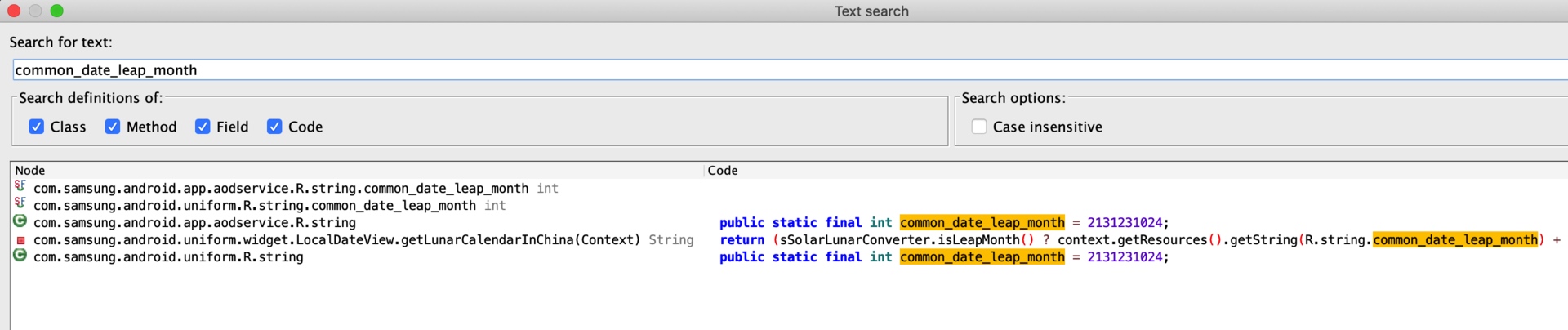Field present in V3.3.18