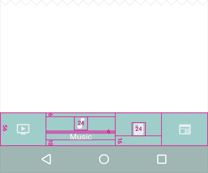 Shifting bottom navigation bar on mobile